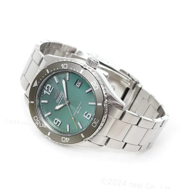 Orient Sports Solar Diver Green Dial Men's Watch- RA-WJ0001E